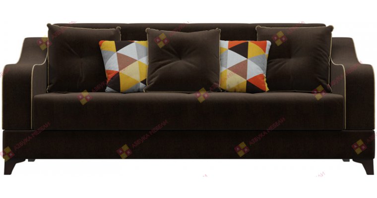 Шеффилд Велюр Коричневый диван книжка